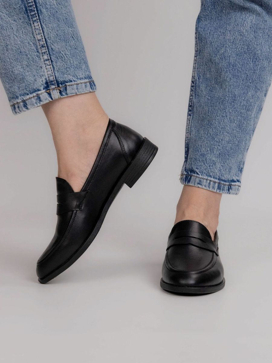 Лофери чорні шкіряні Chic, фото 7